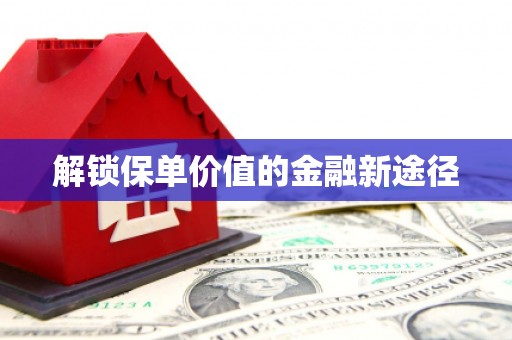 芦山解锁保单价值的金融新途径