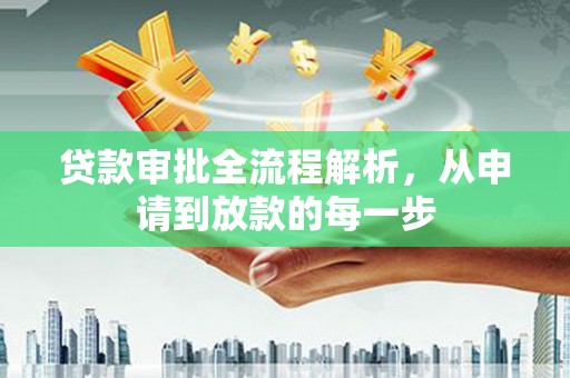 芦山贷款审批全流程解析，从申请到放款的每一步