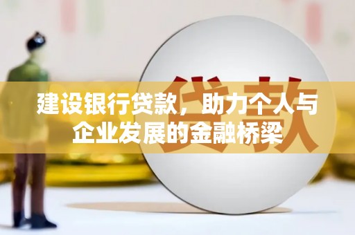 芦山建设银行贷款，助力个人与企业发展的金融桥梁