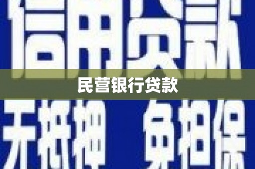 芦山民营银行贷款