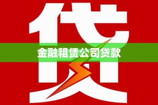 芦山金融租赁公司贷款