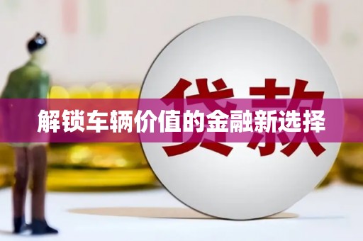 芦山解锁车辆价值的金融新选择