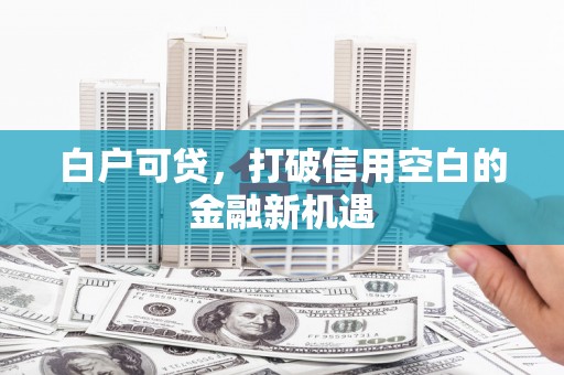芦山白户可贷，打破信用空白的金融新机遇