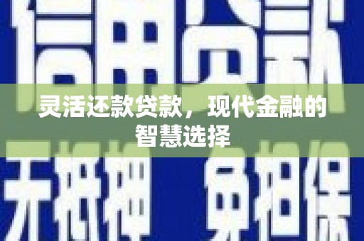 芦山灵活还款贷款，现代金融的智慧选择