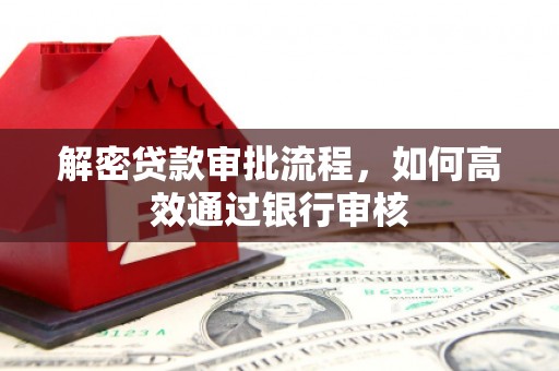 芦山解密贷款审批流程，如何高效通过银行审核