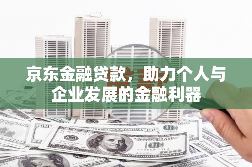 芦山京东金融贷款，助力个人与企业发展的金融利器