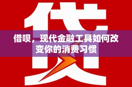 芦山借呗，现代金融工具如何改变你的消费习惯