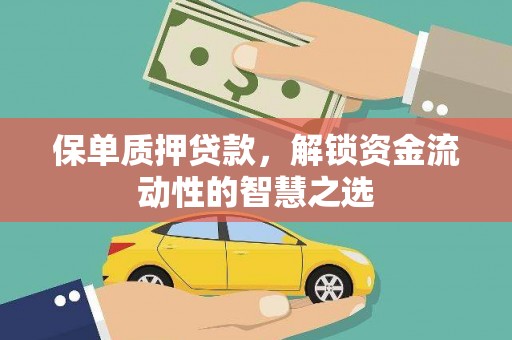 芦山保单质押贷款，解锁资金流动性的智慧之选