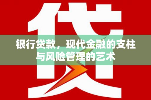 芦山银行贷款，现代金融的支柱与风险管理的艺术