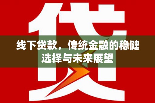芦山线下贷款，传统金融的稳健选择与未来展望
