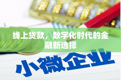 芦山线上贷款，数字化时代的金融新选择