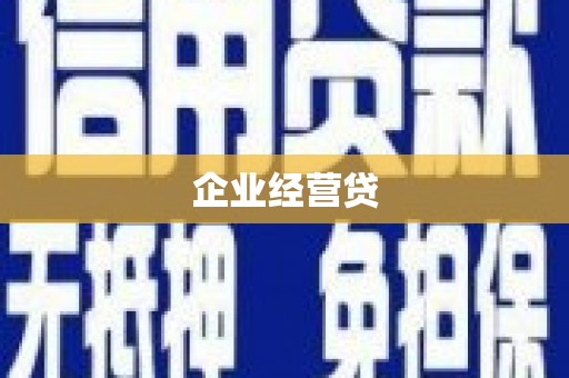 芦山企业经营贷