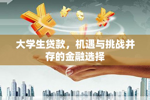 芦山大学生贷款，机遇与挑战并存的金融选择