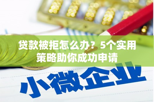 芦山贷款被拒怎么办？5个实用策略助你成功申请