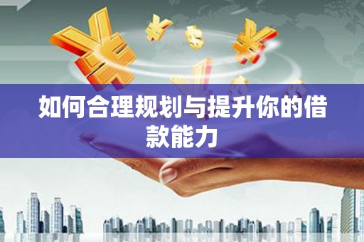 芦山如何合理规划与提升你的借款能力