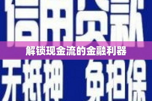 芦山解锁现金流的金融利器