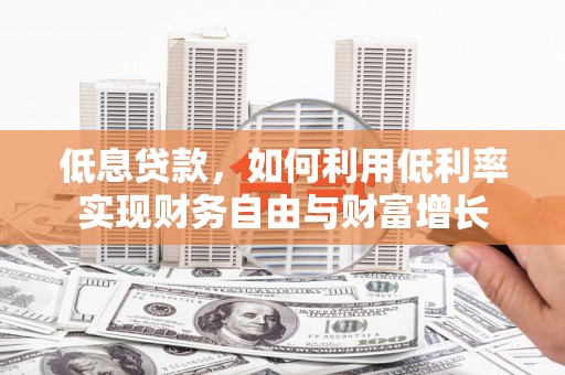 芦山低息贷款，如何利用低利率实现财务自由与财富增长
